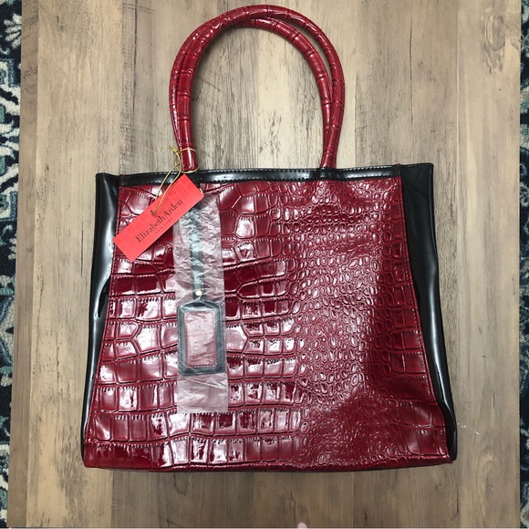 Elizabeth Arden Faux Crocodile Tote - Picture 1 of 4